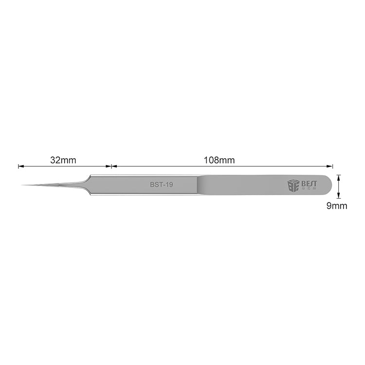 Flying Line Tweezers Stainless Steel 0.1mm Fine Tip Tweezers Lengthened And Hardened For Microscopy