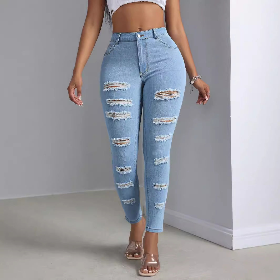 Moderigtige Ripped Jeans Bukser til Kvinder