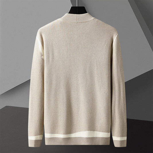 Efterårs Cardigan Langærmet Sweaterjakke til Mænd