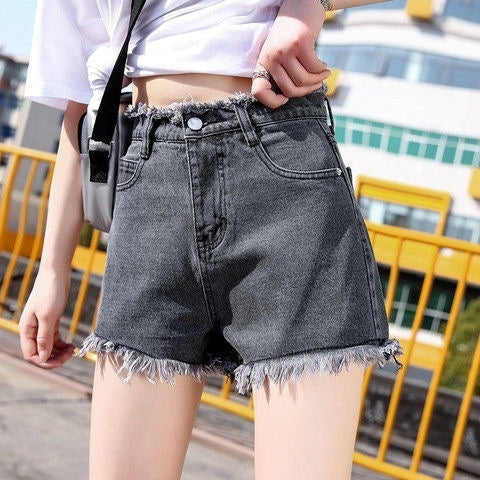 New Womens Denim Shorts For Summer Korean-style Slimming And Super Versatile