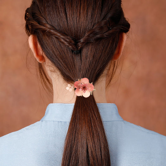 Personalized Headwear With Ponytail Hair Tie