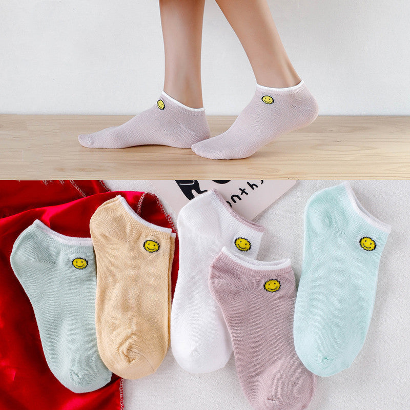 Socks Female Retro Flower Purple Bubble Mouth Palace Style Short