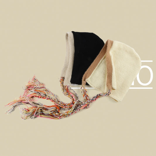 Rainbow Tassel Braid Contrast Wool Hat