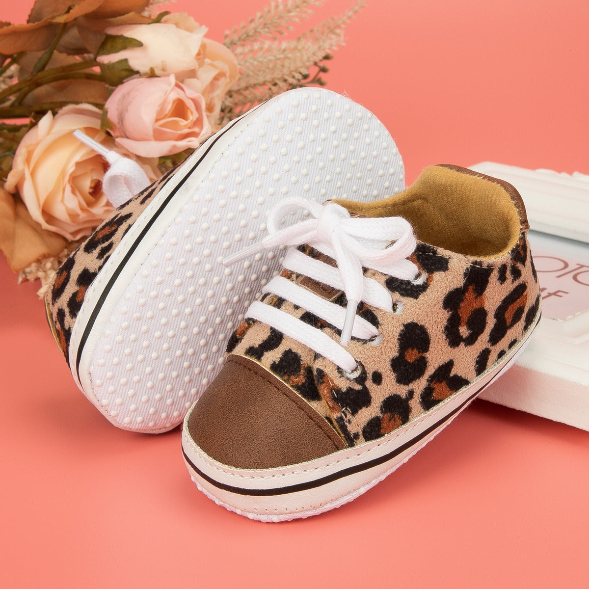 Leopard Print Canvas  Soft Bottom Toddler Baby's Shoes