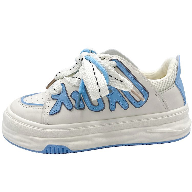 Vintage Low Top Small White Shoes Women's Thick Sole