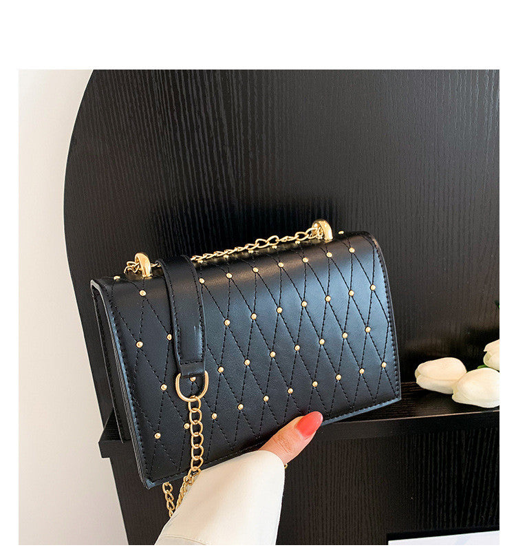Design Fashion Diamond Chain Shoulder Messenger Bag