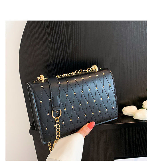Design Fashion Diamond Chain Shoulder Messenger Bag