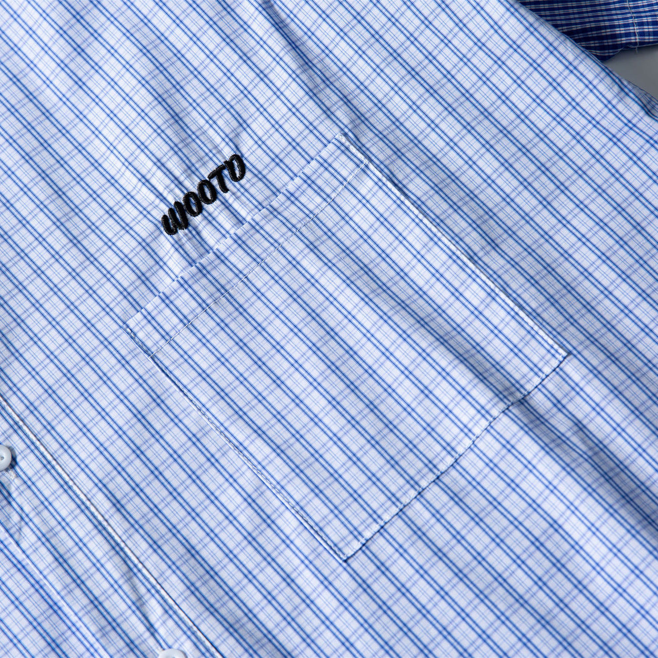 Color Contrast Patchwork Short Sleeve Plaid Shirt Men's Summer