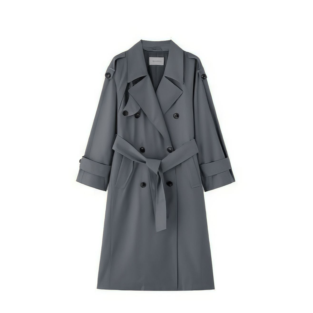 Petite Stylish Casual Outerwear Trench Coat