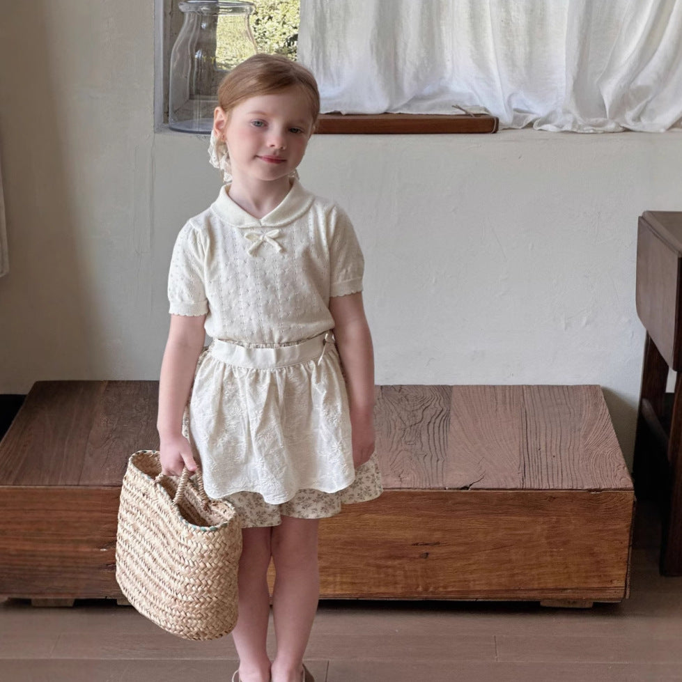 Pastoral Style Culottes Baby Lace Pants