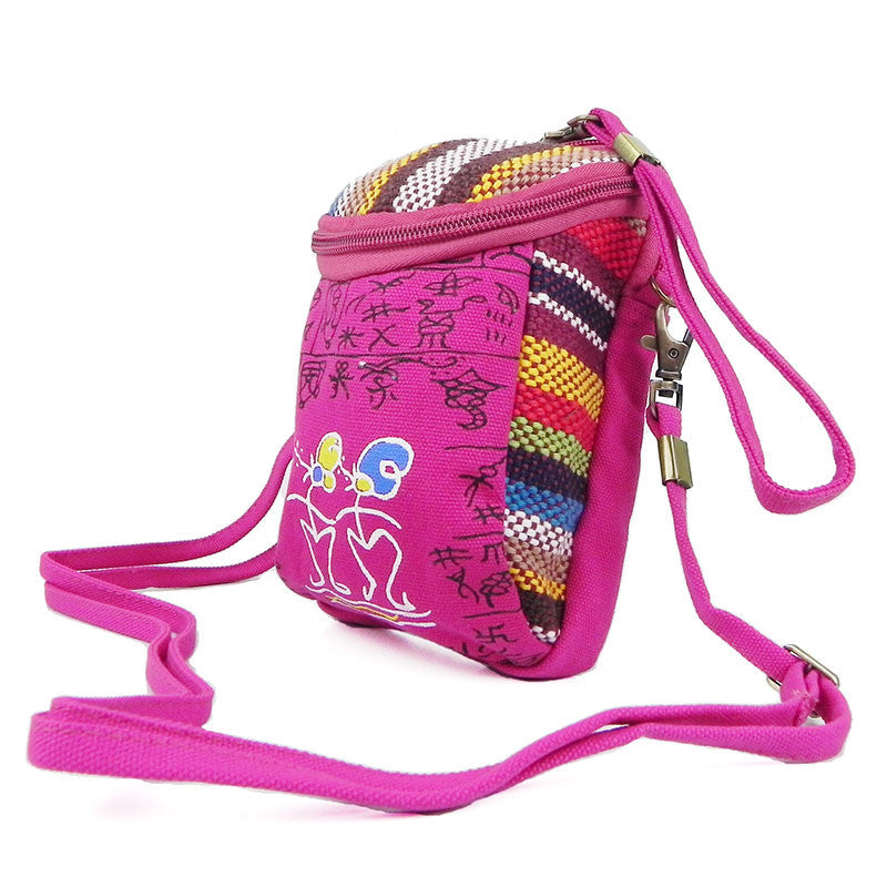 Yunnan Ethnic Single Shoulder Cross Body Handbag Multi-purpose