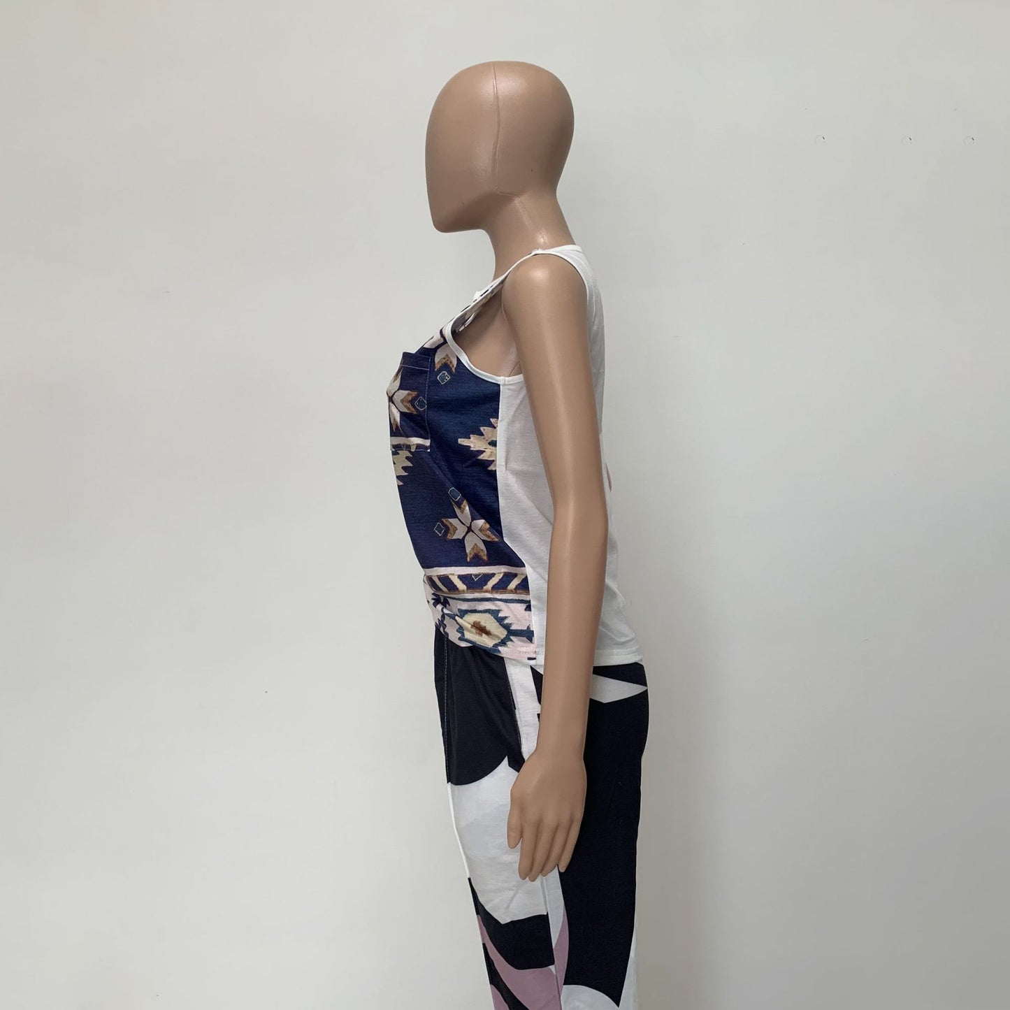 Printed Casual Tank Top Sleeveless T Shirt