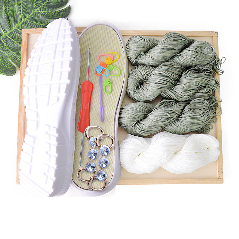 Handwoven Coconut Sole Hollow Thread Hook Material Bag