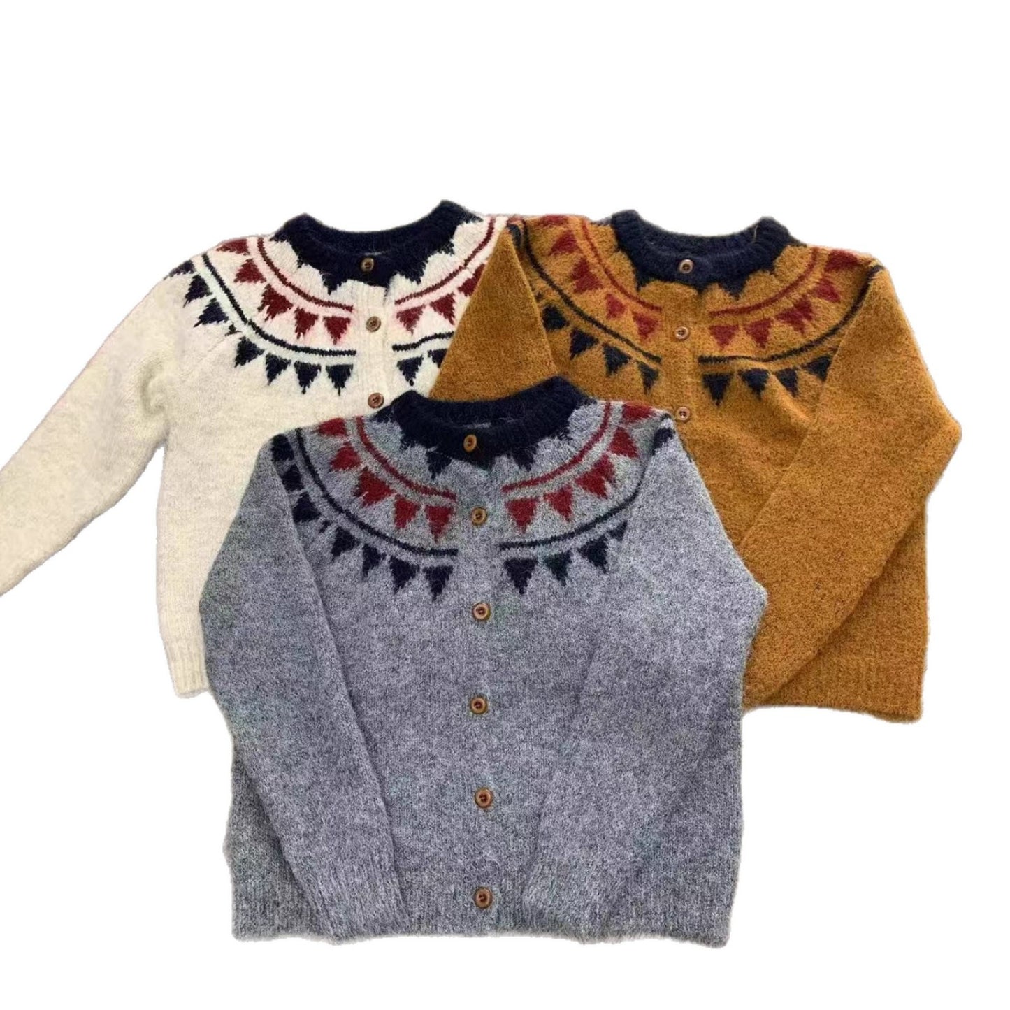 Round Neck Loose All-match Soft Glutinous Knitted Coat