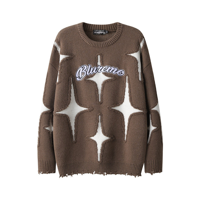 Loose And Lazy Style Fried Street Couple Sweater