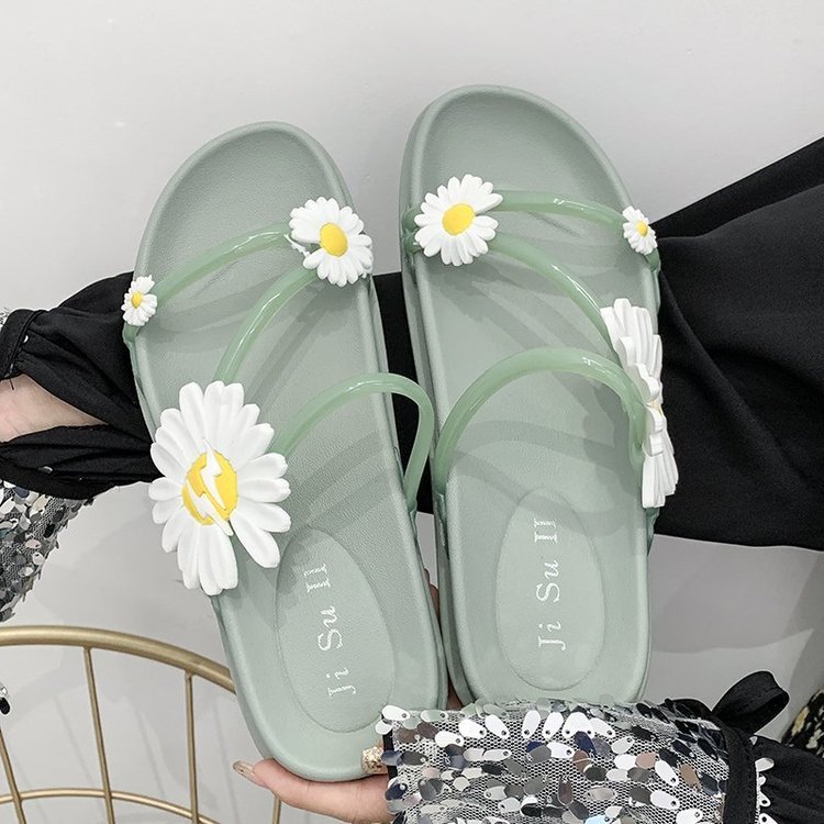 Slippers Mellemhøj Hæl Plateau Amazon Hot Sale Udendørs Casual Badesko