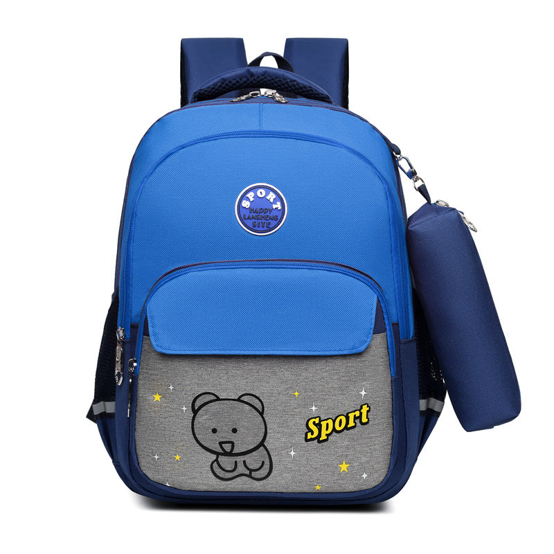 Girls' Lightweight Ridge Protection Backpack For Elementary School Students