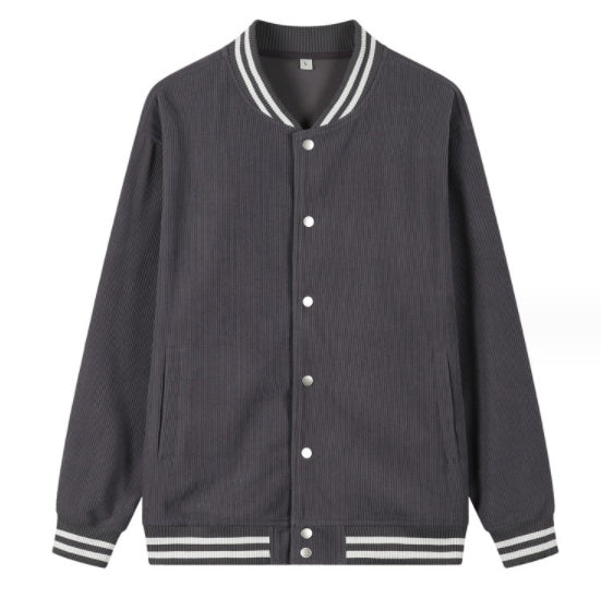 Menswear Corduroy Japanese Baseball Jacket