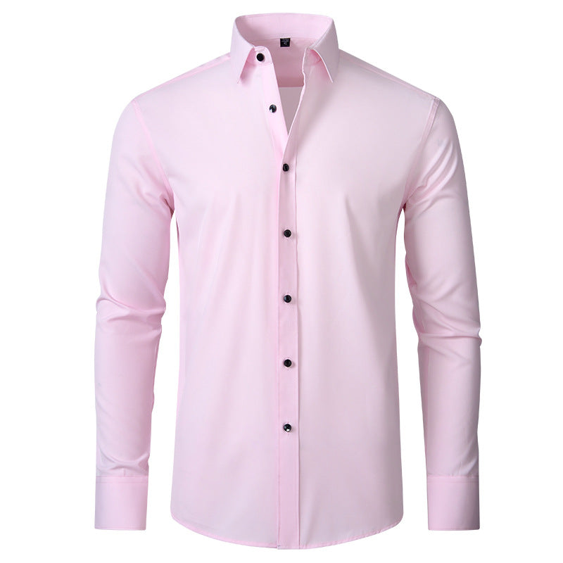 Four-way Stretch Wrinkle-resistant Lightweight Mens Non-iron Shirt