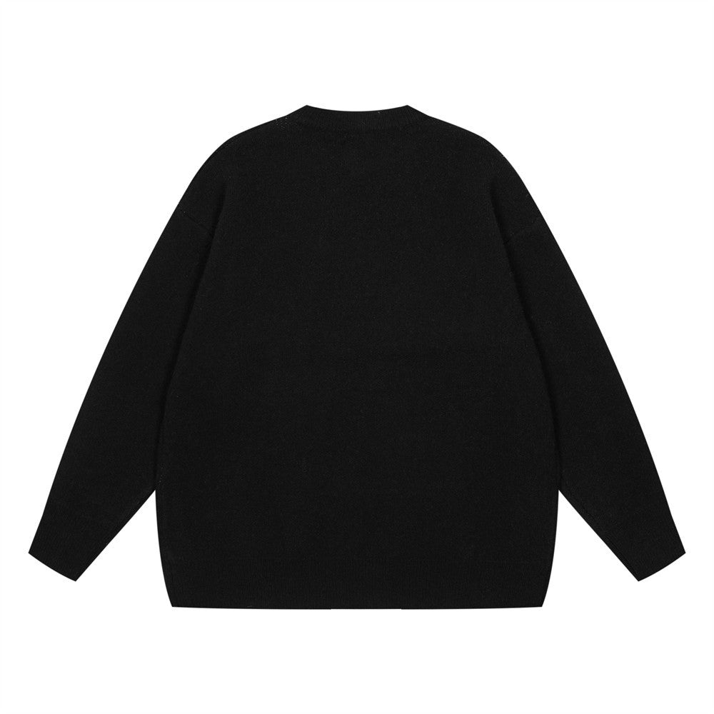 Spider Jacquard Loose-fitting Sweater Men