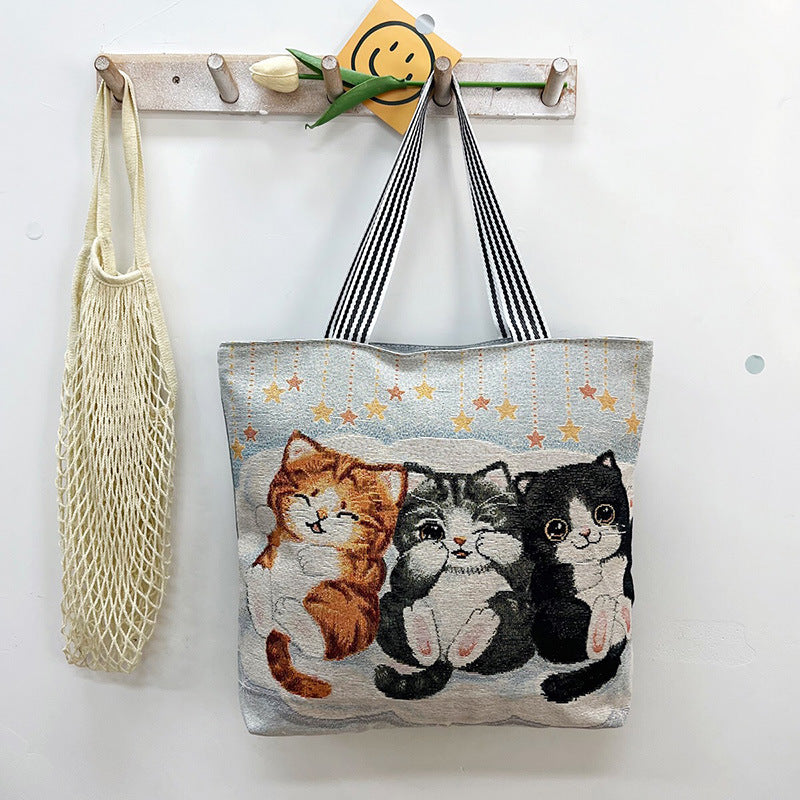 Fashion Casual Canvas Shoulder Bag Creativity