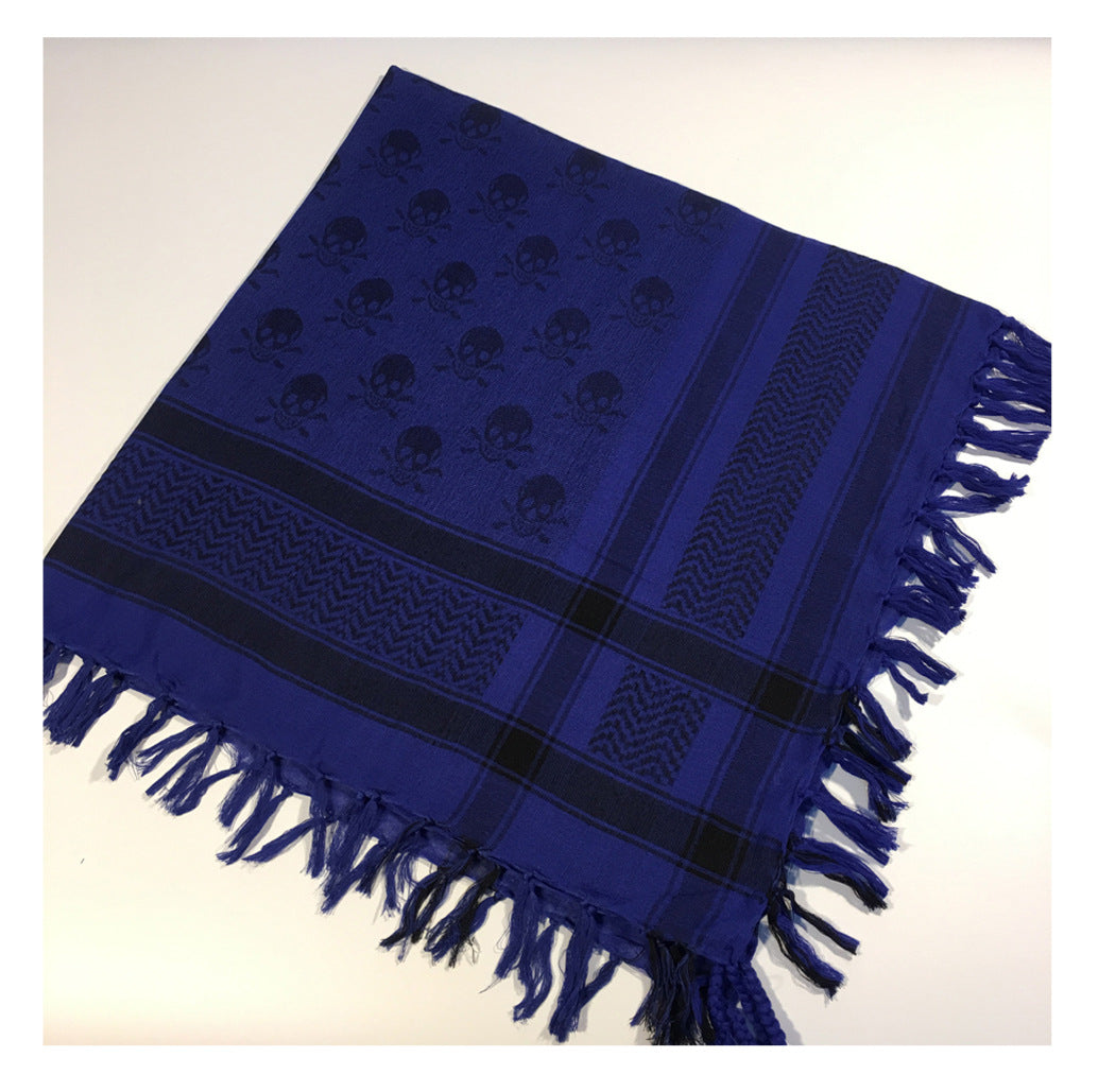 Square Tactical Ghost Head Scarf Outdoor Houndstooth