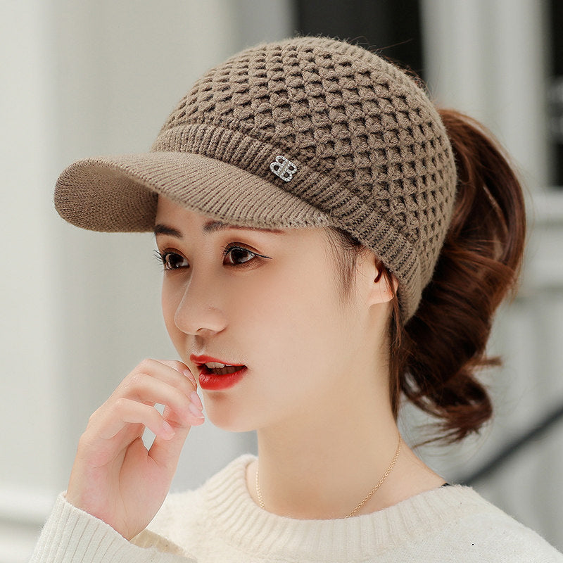 Thickened Warm Knitted Wool Hat In Autumn And Winter