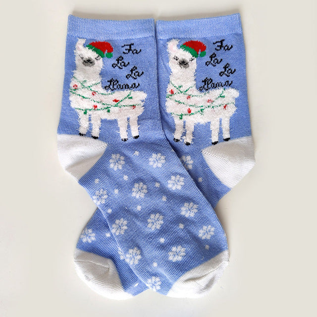 Women Casual Winter Christmas Socks Thickened David's