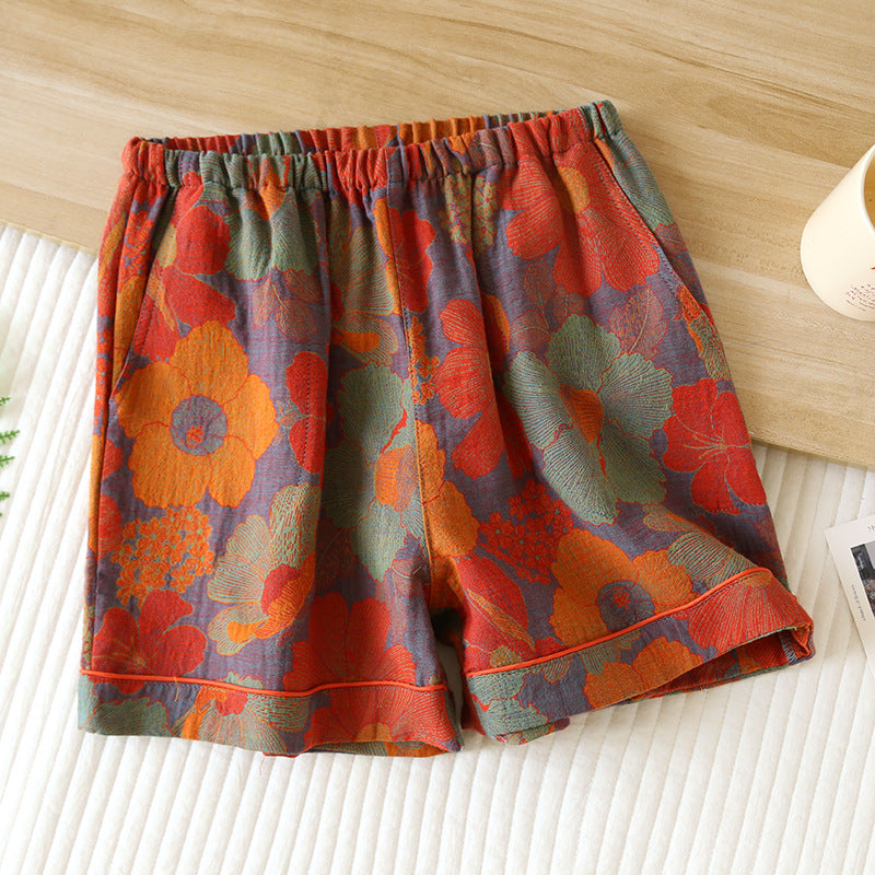 Women's Summer Thin Cropped Loose And Sweet Home Pants