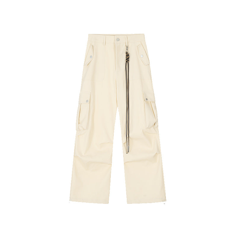 Men's And Women's Retro Wide Leg Workwear Pants