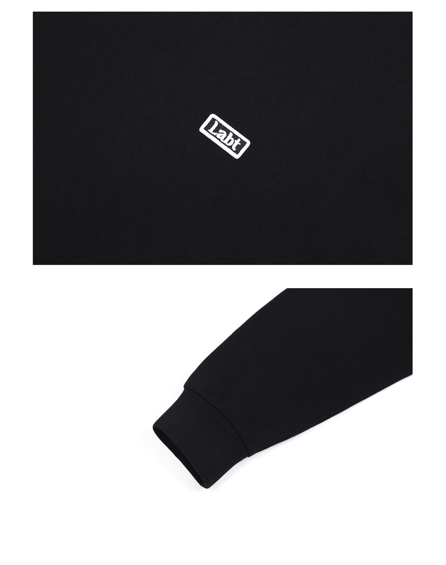 Solid Color Loose Couple Black And White Round Neck Bottoming Shirt