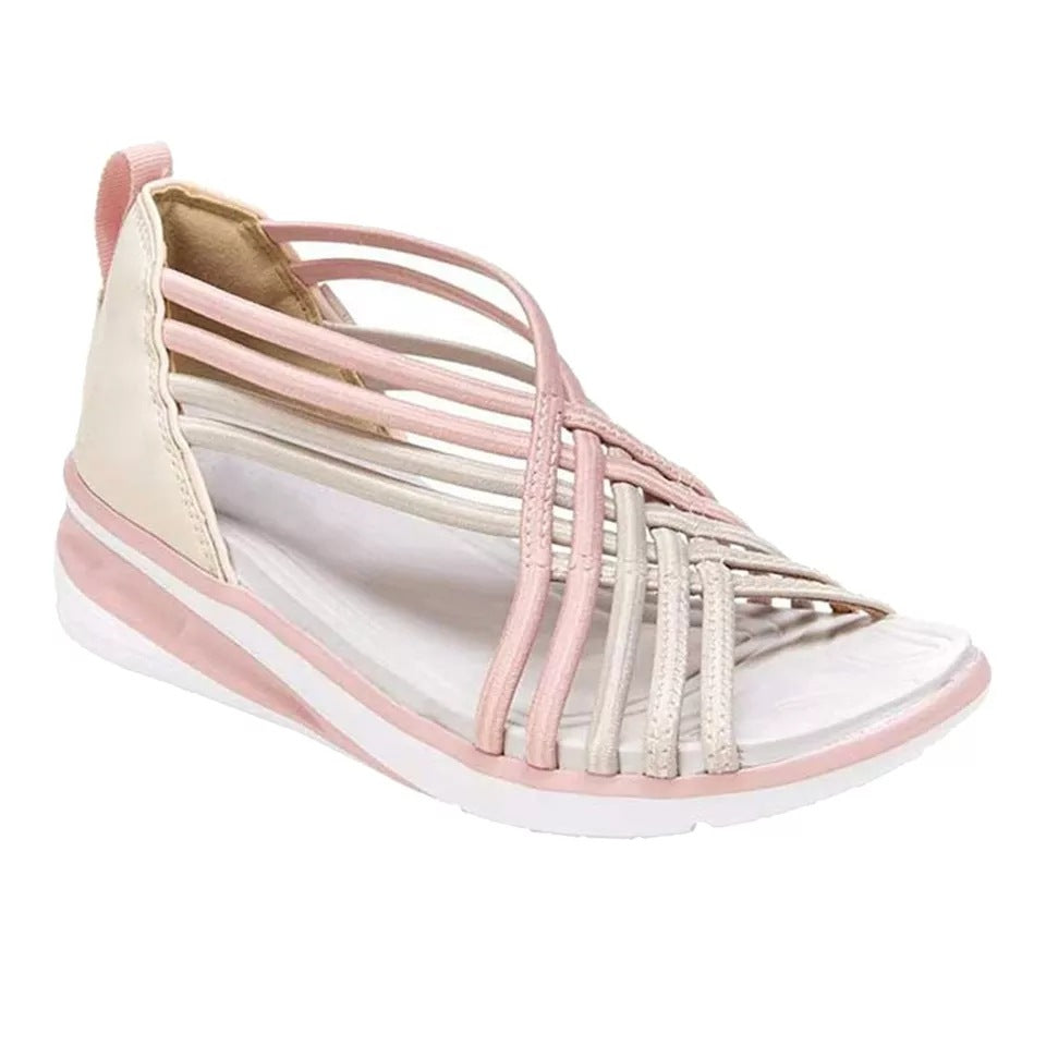 Large Size Sandals Women Low-cut Breathable Sports Braided Fish Mouth Shoes Women Sandals