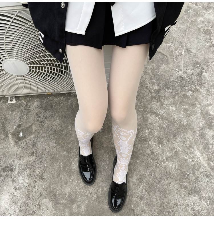Elegant Hollow Out Flower Pantyhose   15D