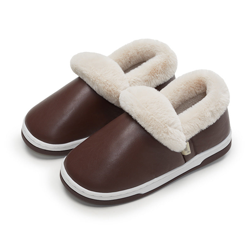 Women's Waterproof Cotton Slippers Autumn And Winter Thick Bottom