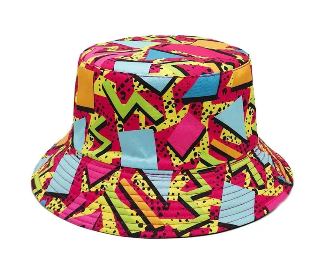 Creative Pattern Series Double-sided Wear Sunshade Breathable Bucket Hat