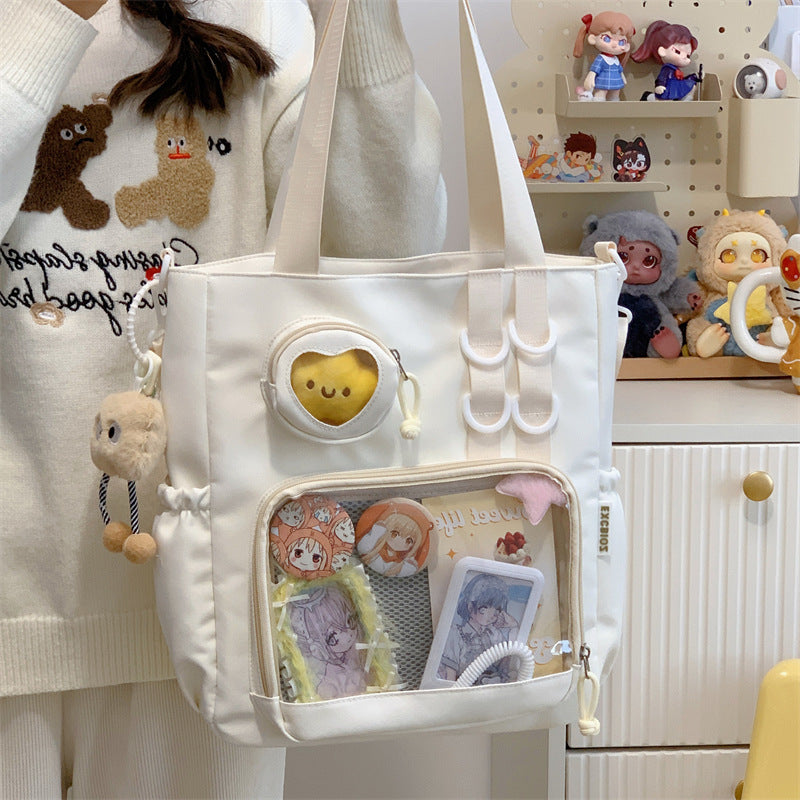 Women's Transparent Solid Color Single-shoulder Bag