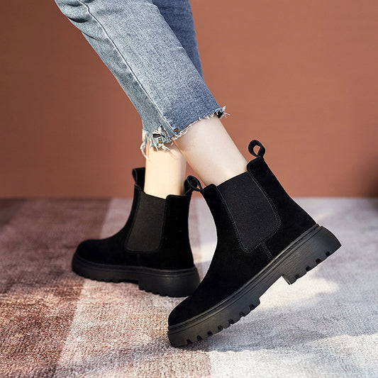 New Martin Boots Women's British Style Frosted Leather Women's