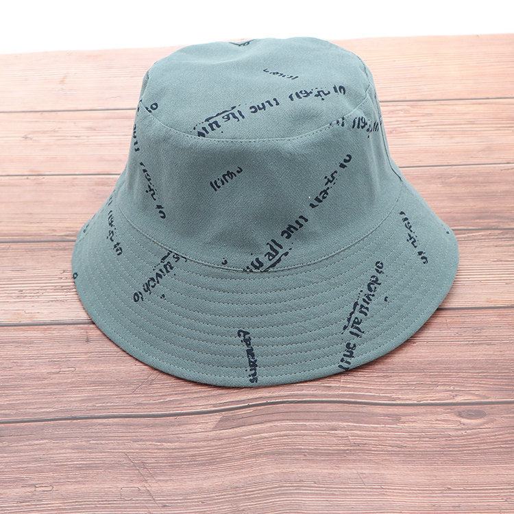 Women's Double Sided Printing Fisherman Hat Big Brim Fashion