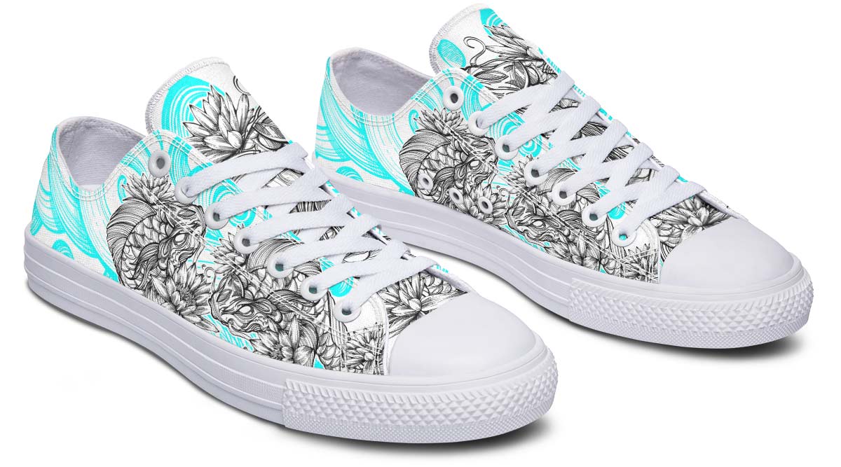 Fashion Print Couple Low-Top Canvas Shoes