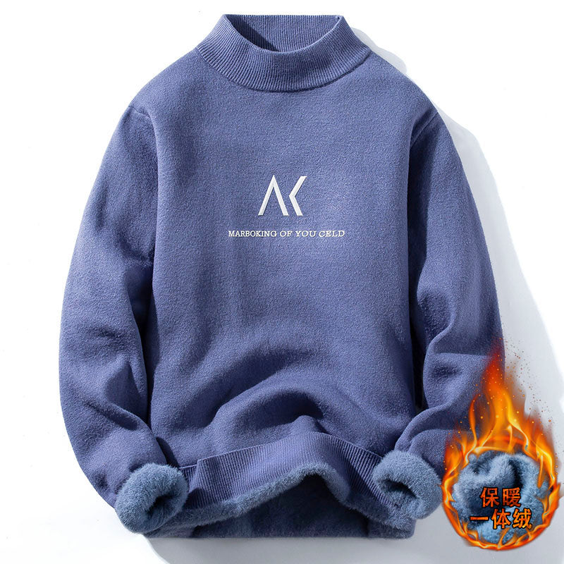 Knitted Thick Plus Velvet Warm Sweater