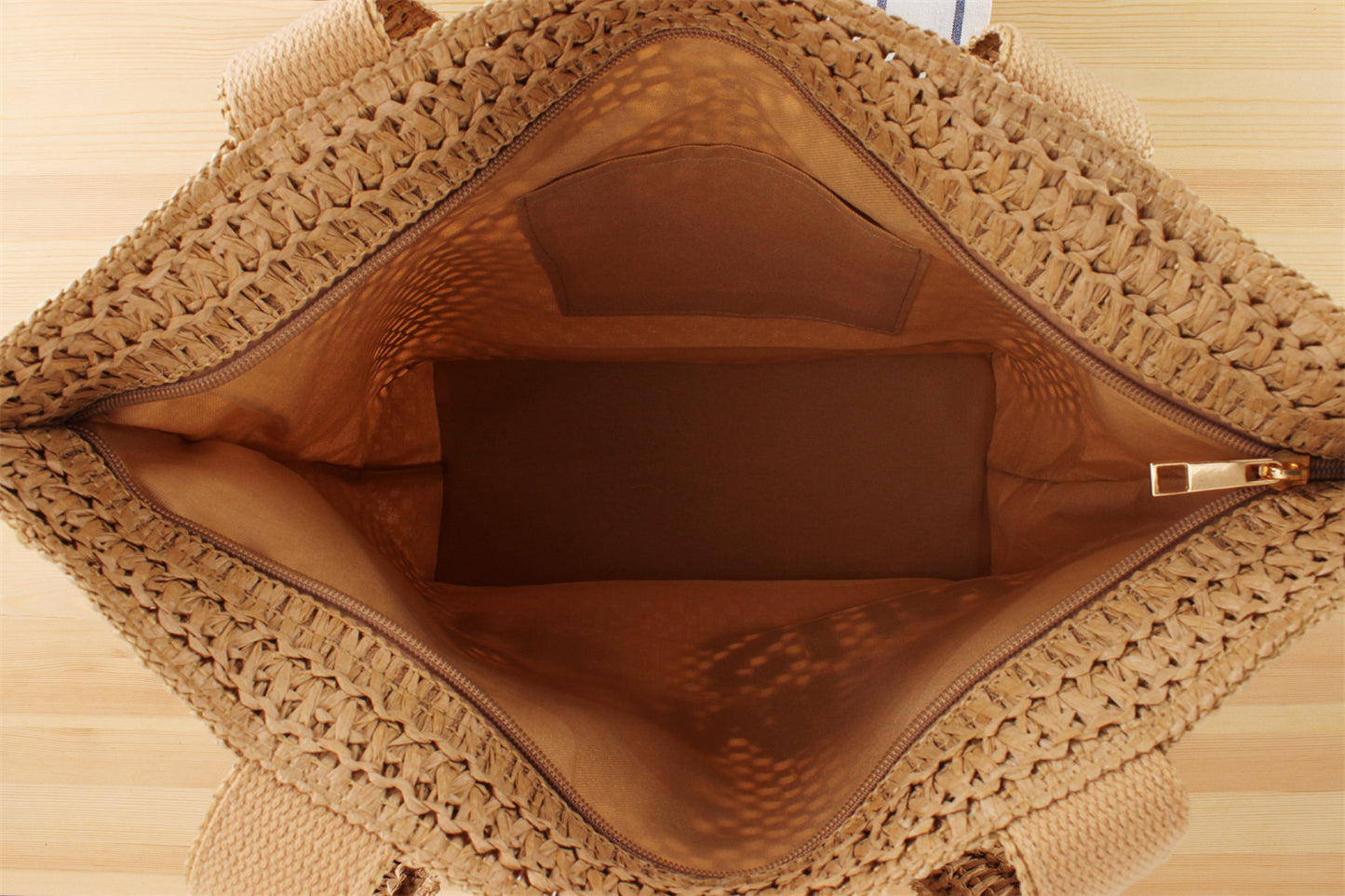 Large Capacity Business Commute Shoulder Minority All-match Straw Bag