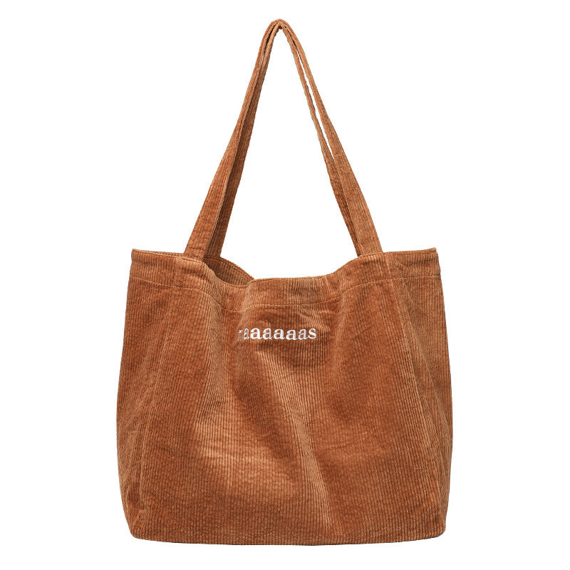 Net Red Fashion Corduroy Shoulder Bag