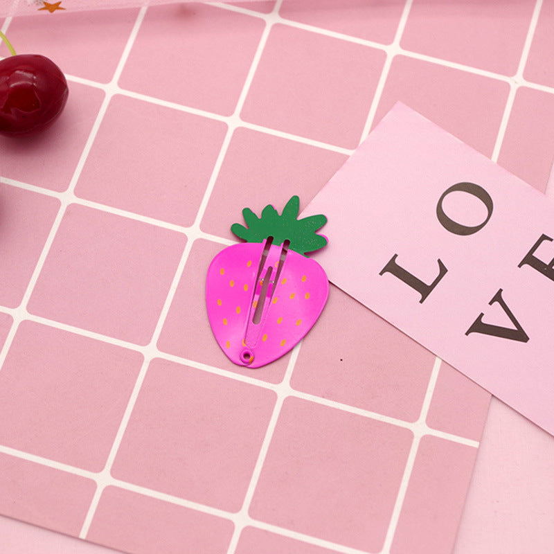 Paint Fruit Barrettes Color Printing Watermelon Strawberry