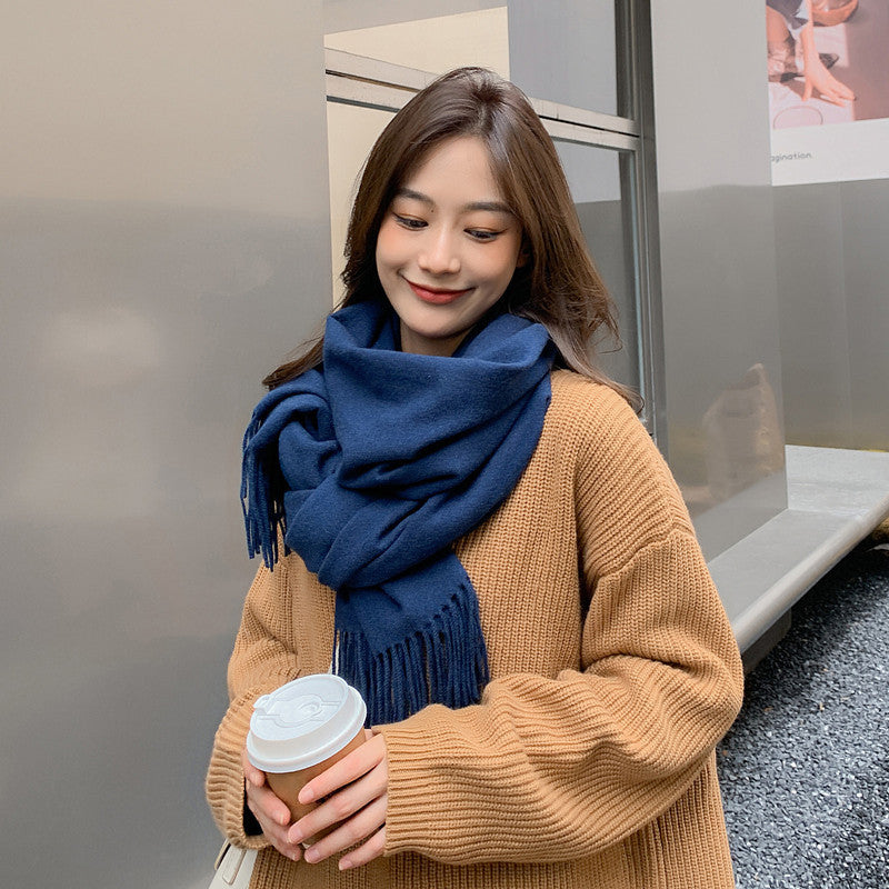 Men's Fashion Solid Color Scarf Shawl