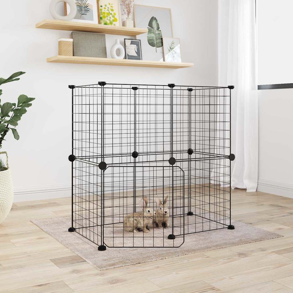 8-piece pet cage set with door