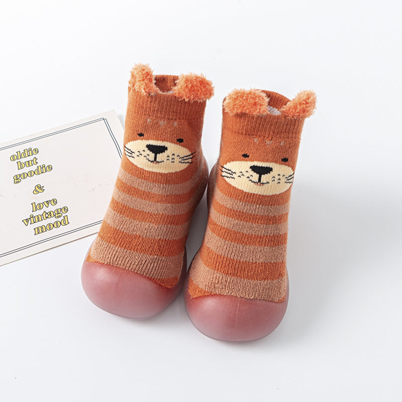 Children's Baby Toddler Mid-tube High-top Socks Floor Shoes