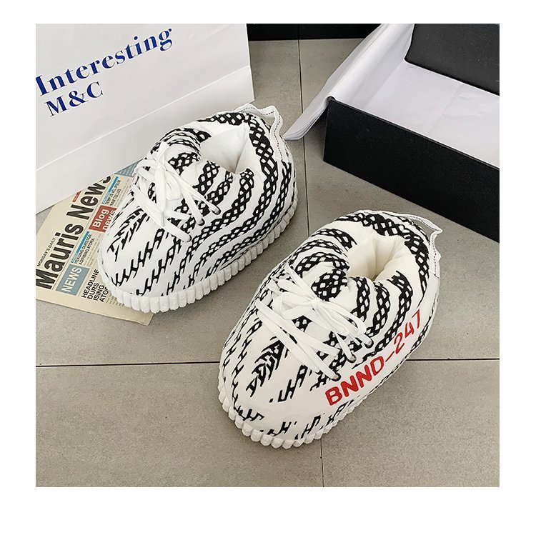 Large Size Cotton Slippers Fashion Cotton Boots Fat Home Bread Shoes