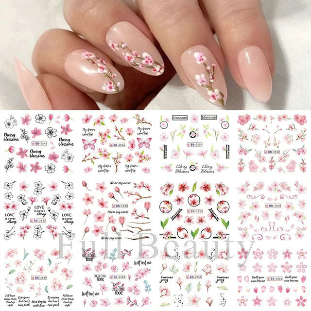 Cartoon Animal Nail Beauty Water Printing Stickers