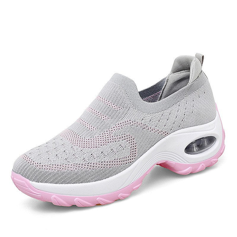 Old Beijing Cloth Red Sports Soft Bottom Air Cushion Shoes