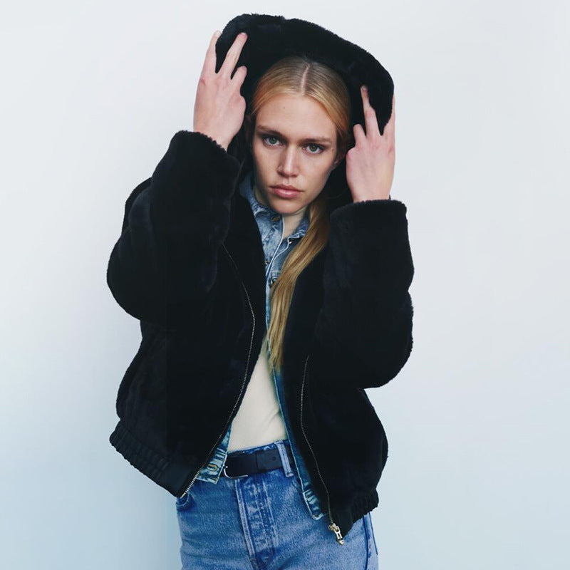 Fashionable Korean Commuter Hooded Jacket